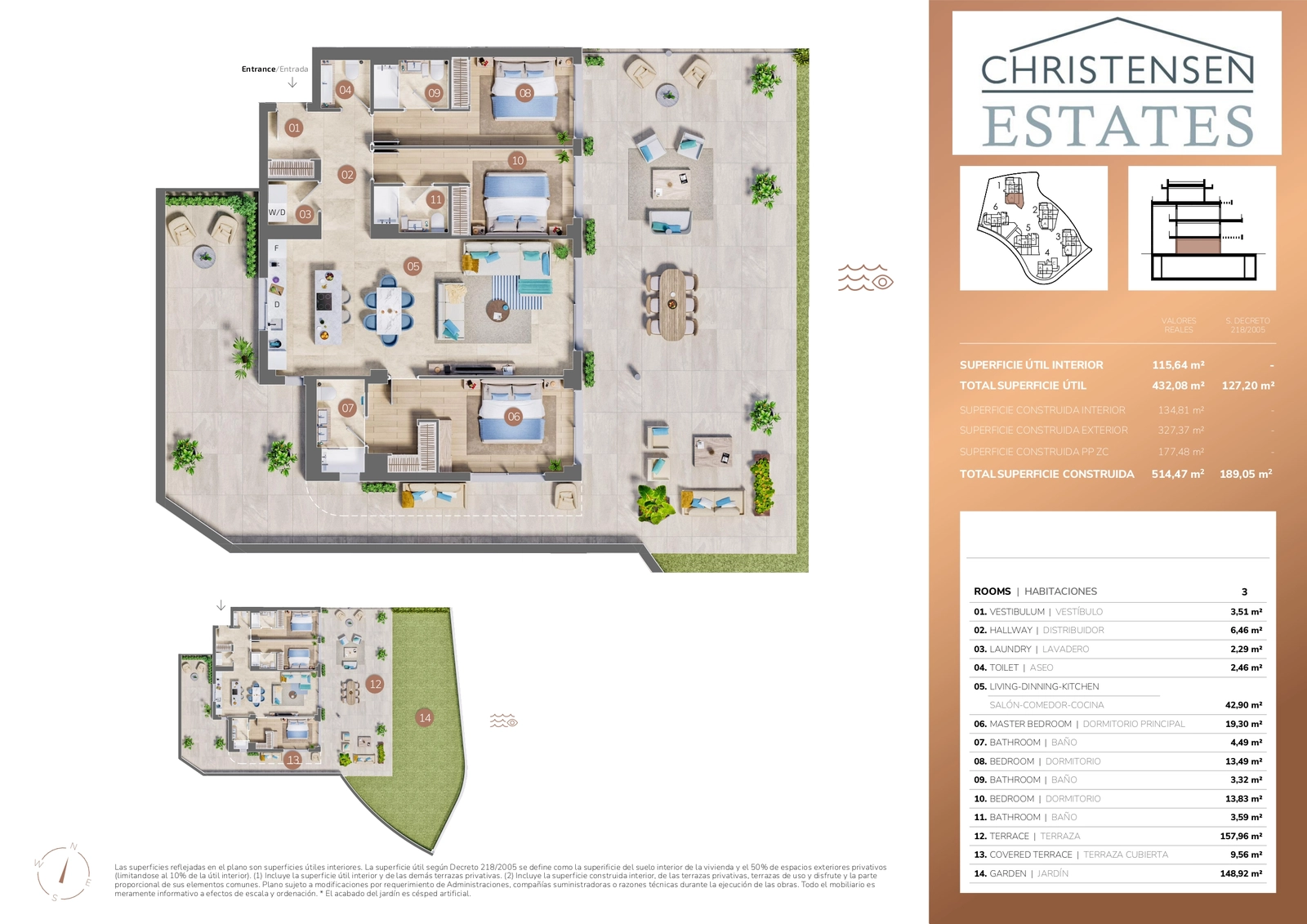 Utforsk en romslig bolig i første etasje med tre soverom, hvor generøse interiører flyter sømløst ut i en praktfull privat hage.