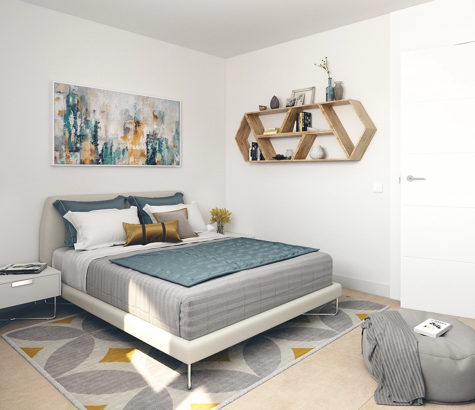 Et komfortabelt og stilfullt andre soverom, perfekt for familie eller gjester.