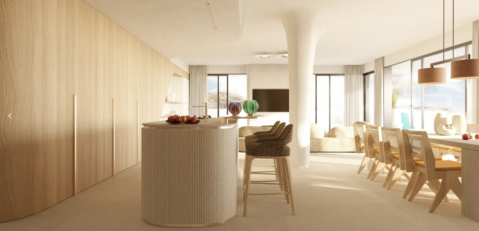 Moderne arkitektur definerer Carat, og smelter sømløst sammen med det naturlige landskapet på Costa del Sol.