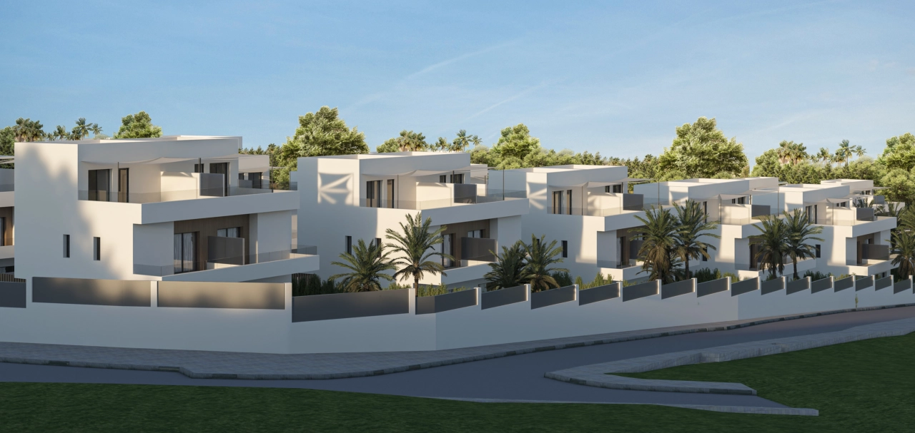 Rene linjer og moderne design definerer denne eksklusive samlingen av villaer.