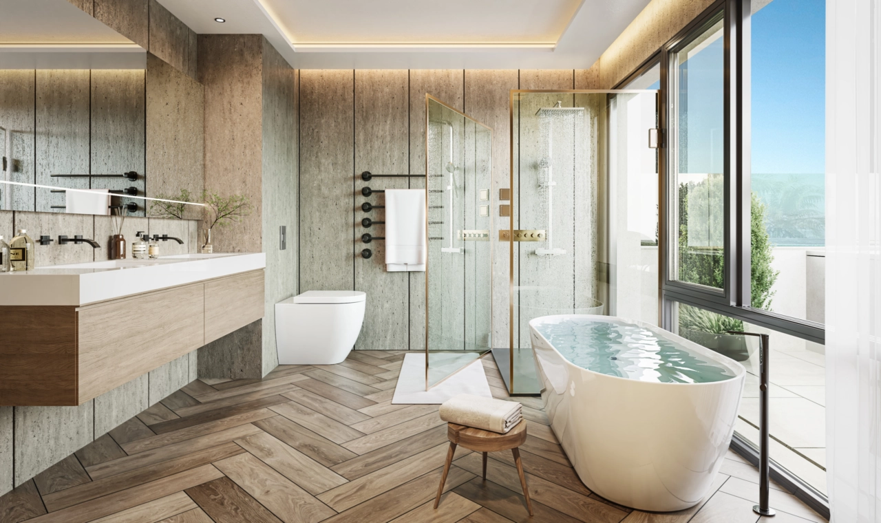 Sikker og romslig underjordisk parkering gir bekvemmelighet og trygghet for beboerne.