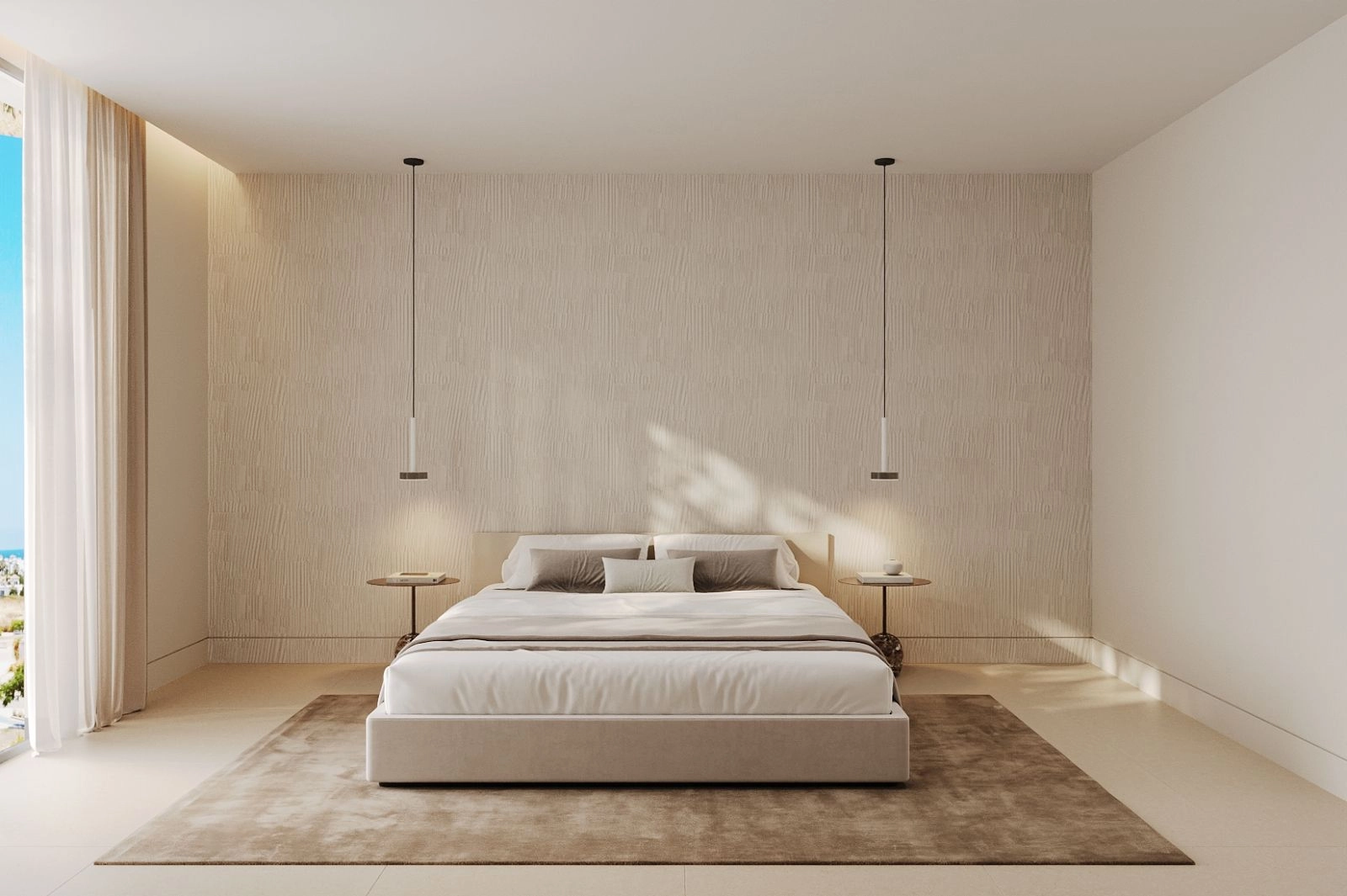 Komfortabelt og elegant gjestesoverom med god plass og raffinerte detaljer.