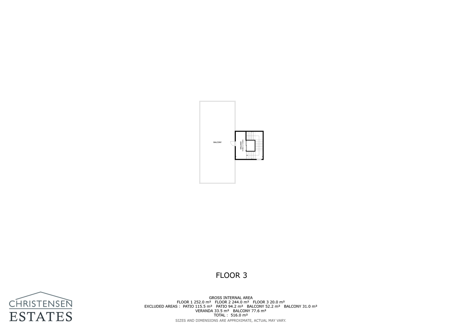 Planløsningen for taknivået gir tilgang til den romslige terrassen og jacuzziområdet med sin utrolige panoramautsikt.