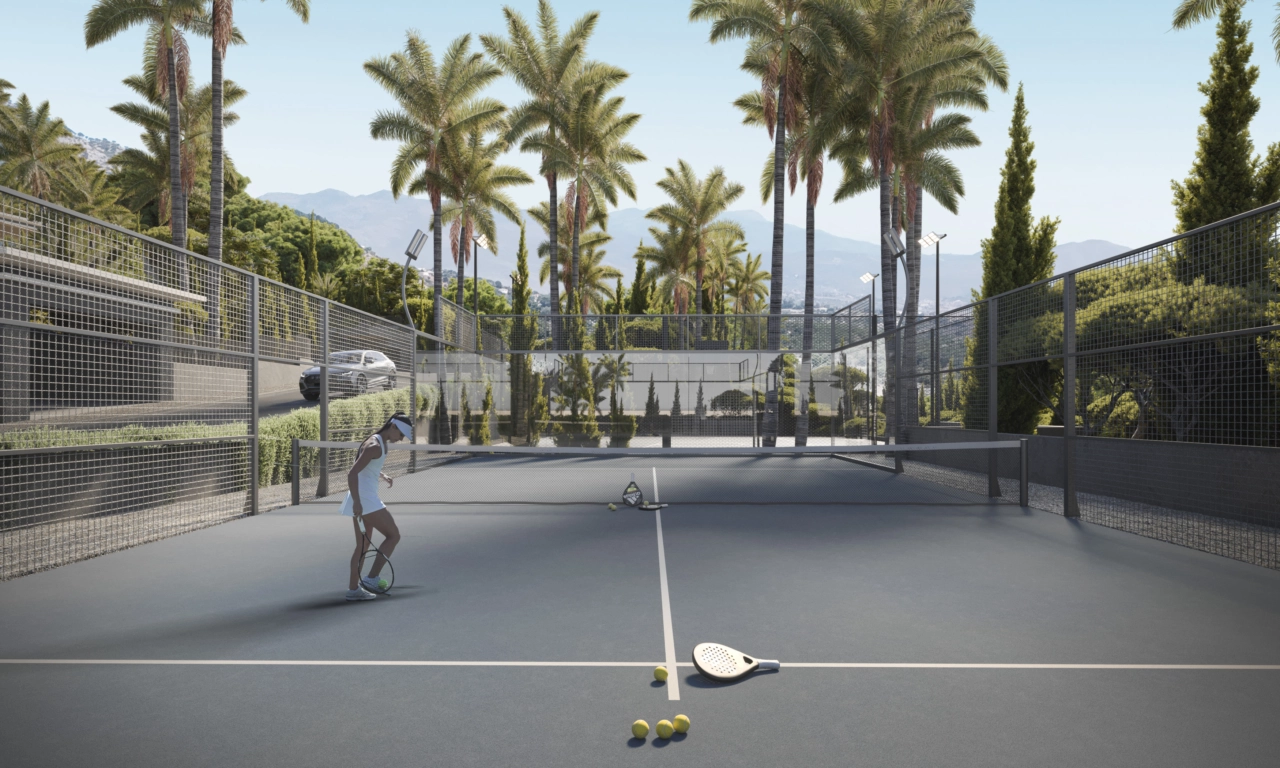 Nyt en omgang padletennis på samfunnets private, velholdte bane.