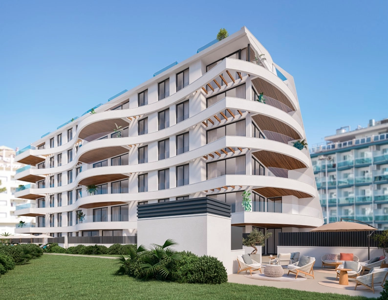 Anlagte hager og et avslappende fellesområde for beboerne å nyte.