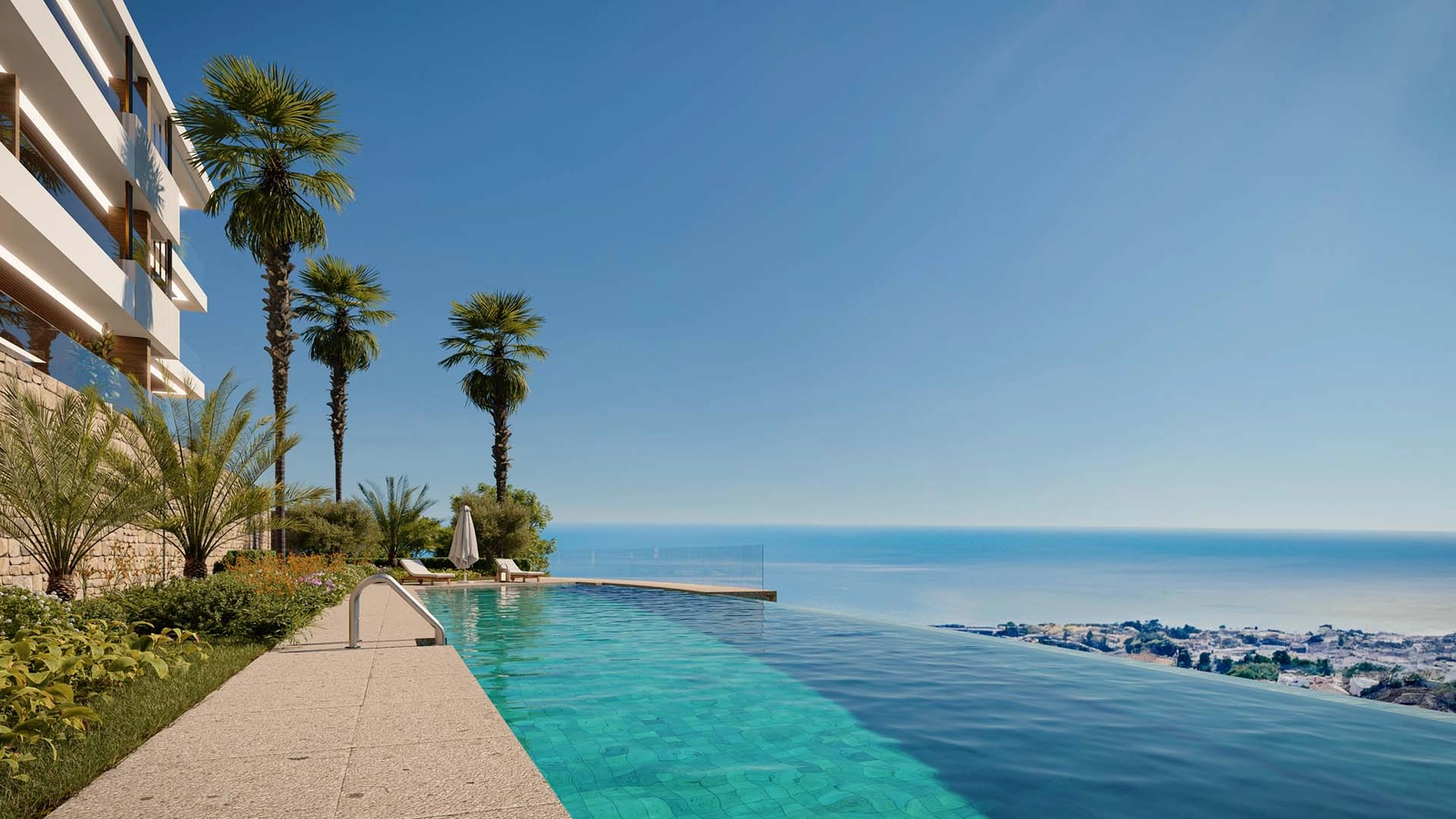 Evighetsbassenget gir fantastisk panoramautsikt over Costa del Sol.