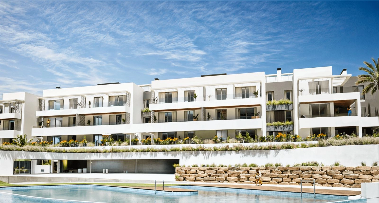 Et moderne arkitektonisk design som smelter perfekt inn i Costa del Sols naturlige omgivelser.