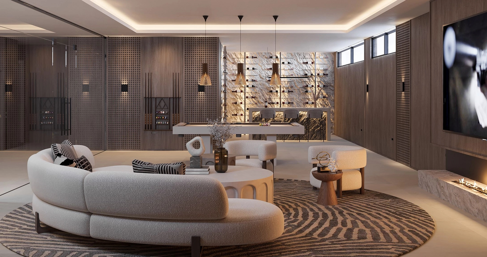 Romslige kjelleretasjer kan tilpasses til hjemmekino, privat treningsrom eller underholdningsstue for å passe din livsstil.