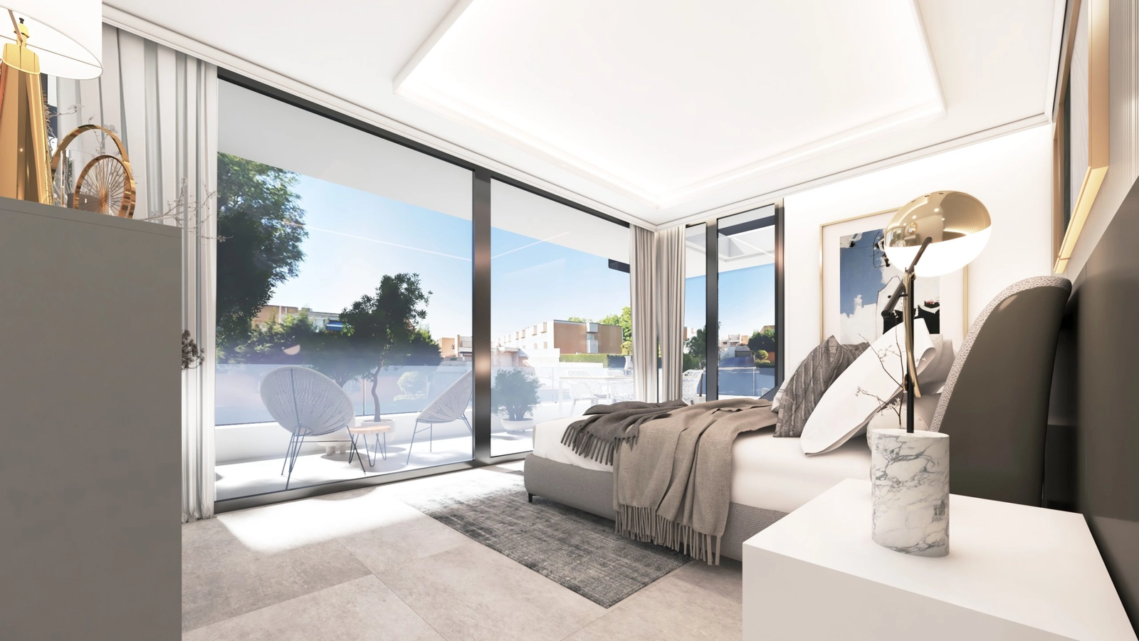 Våkn opp og gå direkte ut på din private terrasse for å nyte morgensolen og den friske luften.