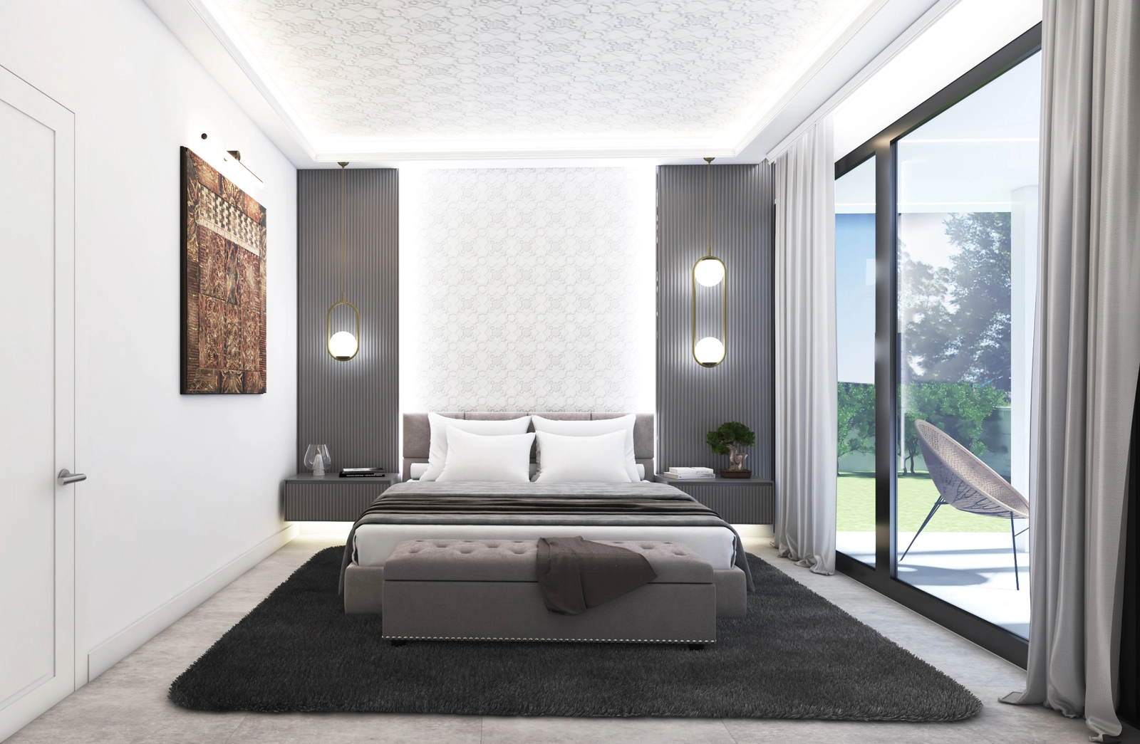 Hvert av de fem soverommene er nøye designet for å være et privat og komfortabelt tilfluktssted.