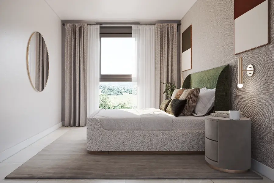 Hvert soverom er et komfortabelt og stilfullt rom, fylt med naturlig lys og designet med sans for detaljer.